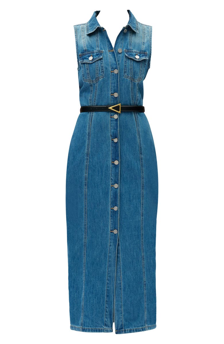 Bayeas Sleeveless Denim Maxi Dress, Alternate, color,