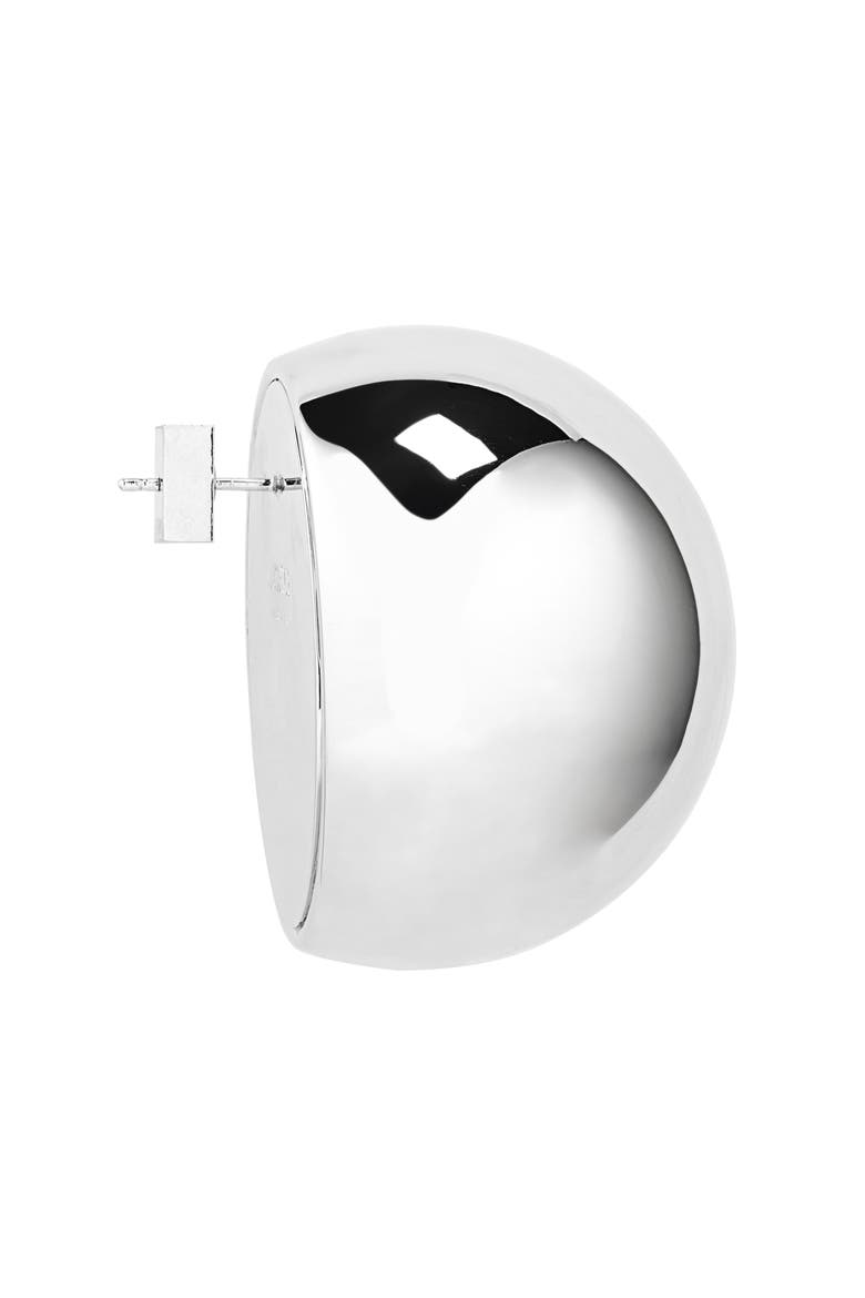 The Salon Circle Stud Earrings, Alternate, color, SILVER 980