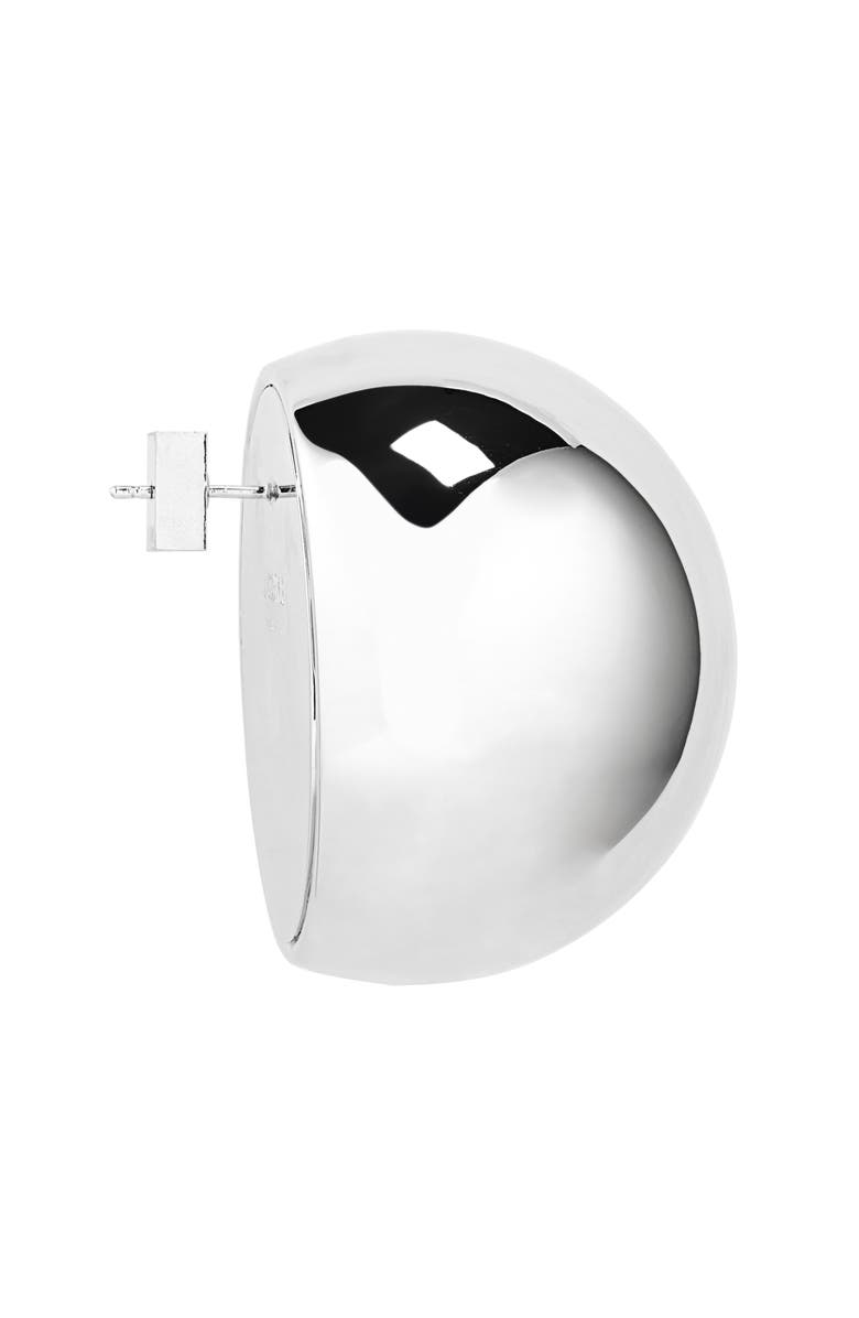 Jacquemus The Salon Circle Stud Earrings, Alternate, color, Silver 980