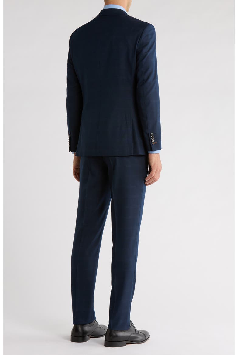 Trim Fit Solid Two-Piece Suit, Alternate, color, NAVY