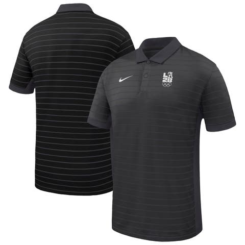 Men's Nike Black LA28 Summer Olympics Victory Stripe Dri-FIT Polo