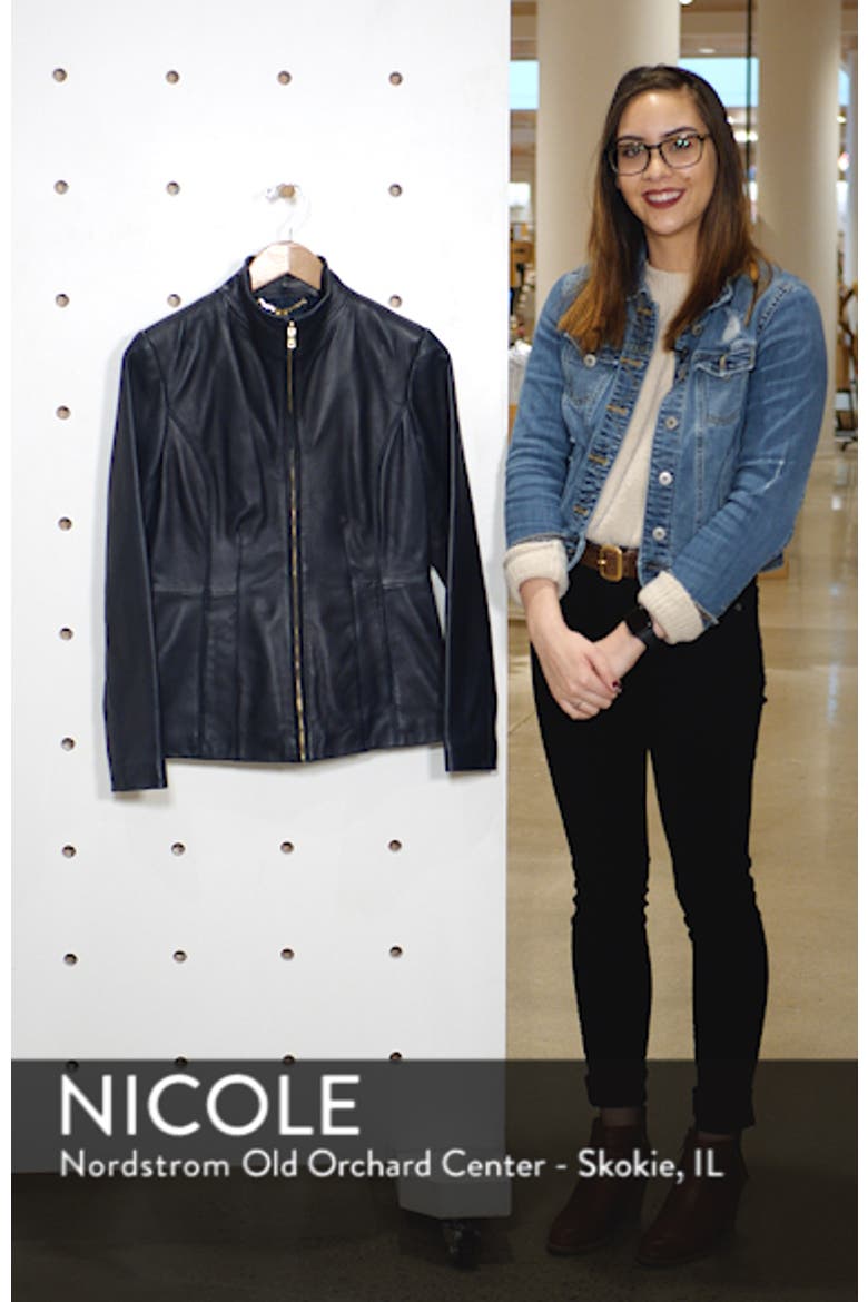 Cole Haan Lambskin Leather Jacket video