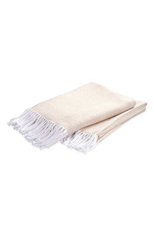 Matouk Pezzo Throw Blanket In Champagne