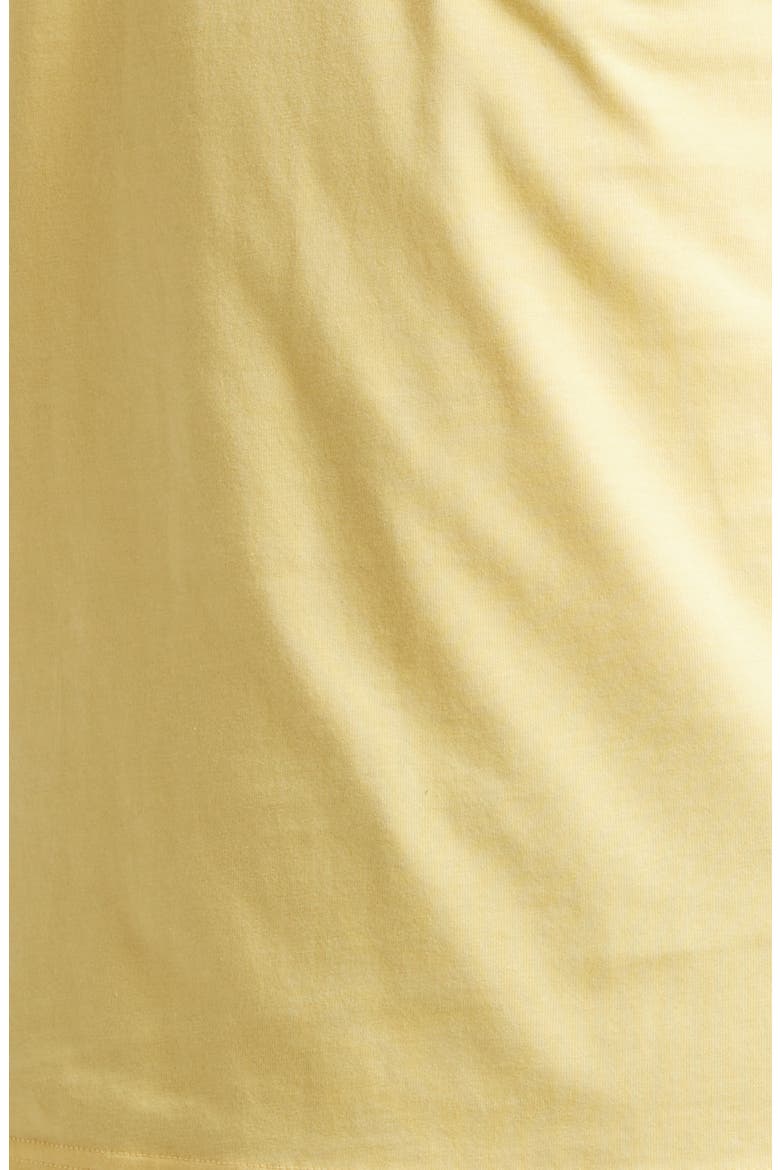 Logo Patch Embroidered Cotton Pocket T-Shirt, Alternate, color, HAY