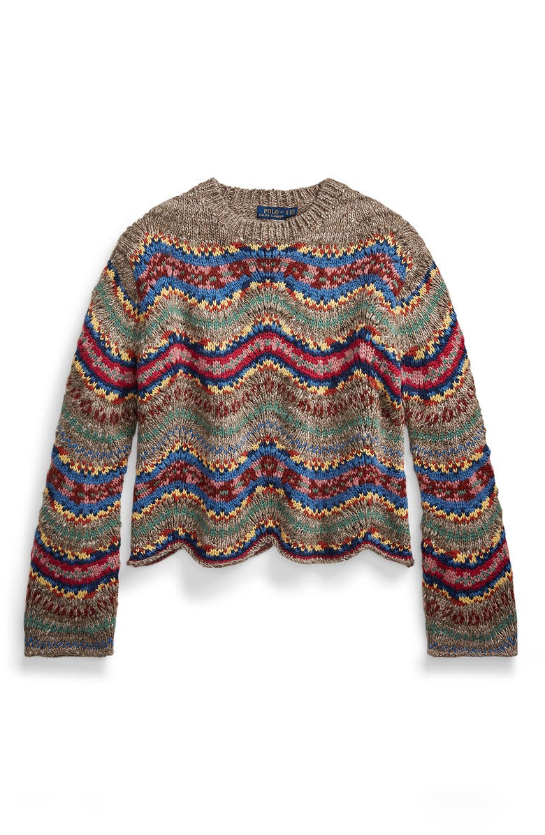 Polo Ralph Lauren Wavy Wool Sweater, Alternate, color,