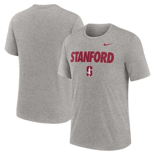Nike Heather Gray Stanford Cardinal Campus Local Tri-blend T-shirt