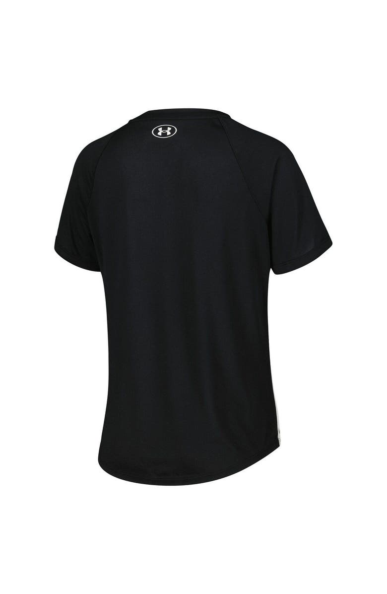 Under Armour Women's Under Armour White Gameday Pinstripe Raglan T-Shirt, Alternate, color, 