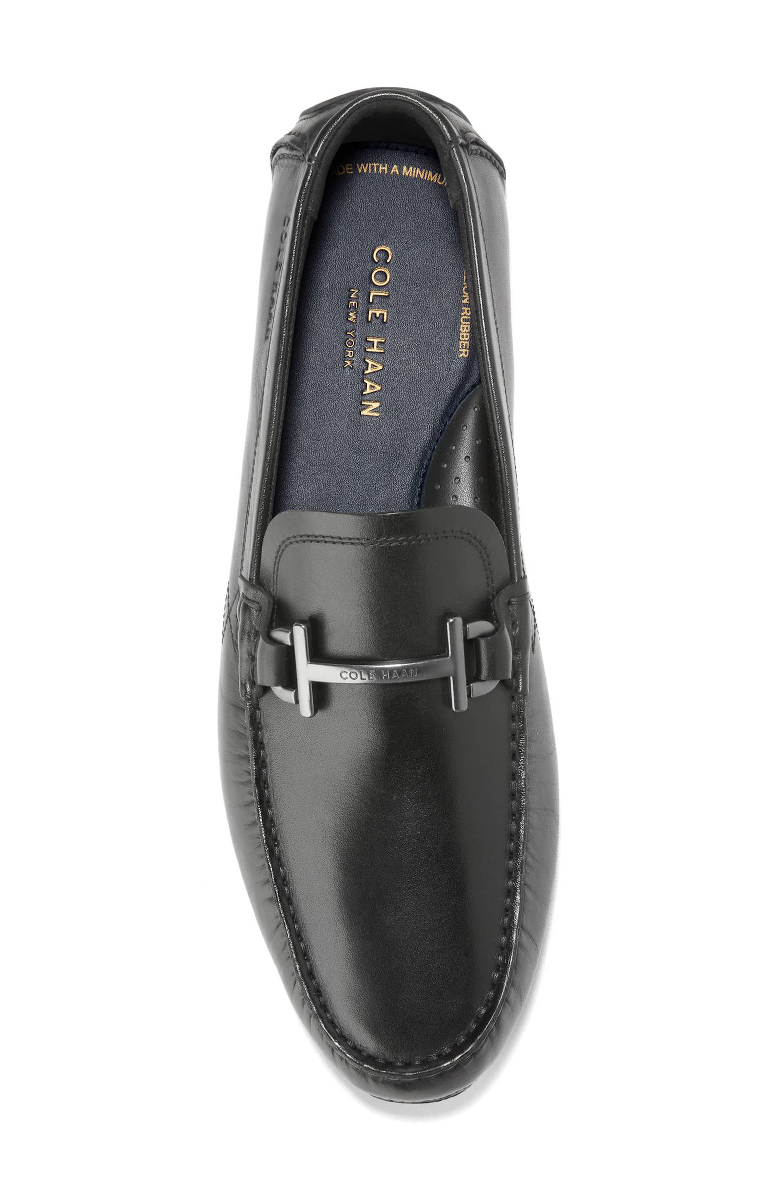 Cole Haan Donohue Grand Bit Driving Shoe, Alternate, color, Black / Black