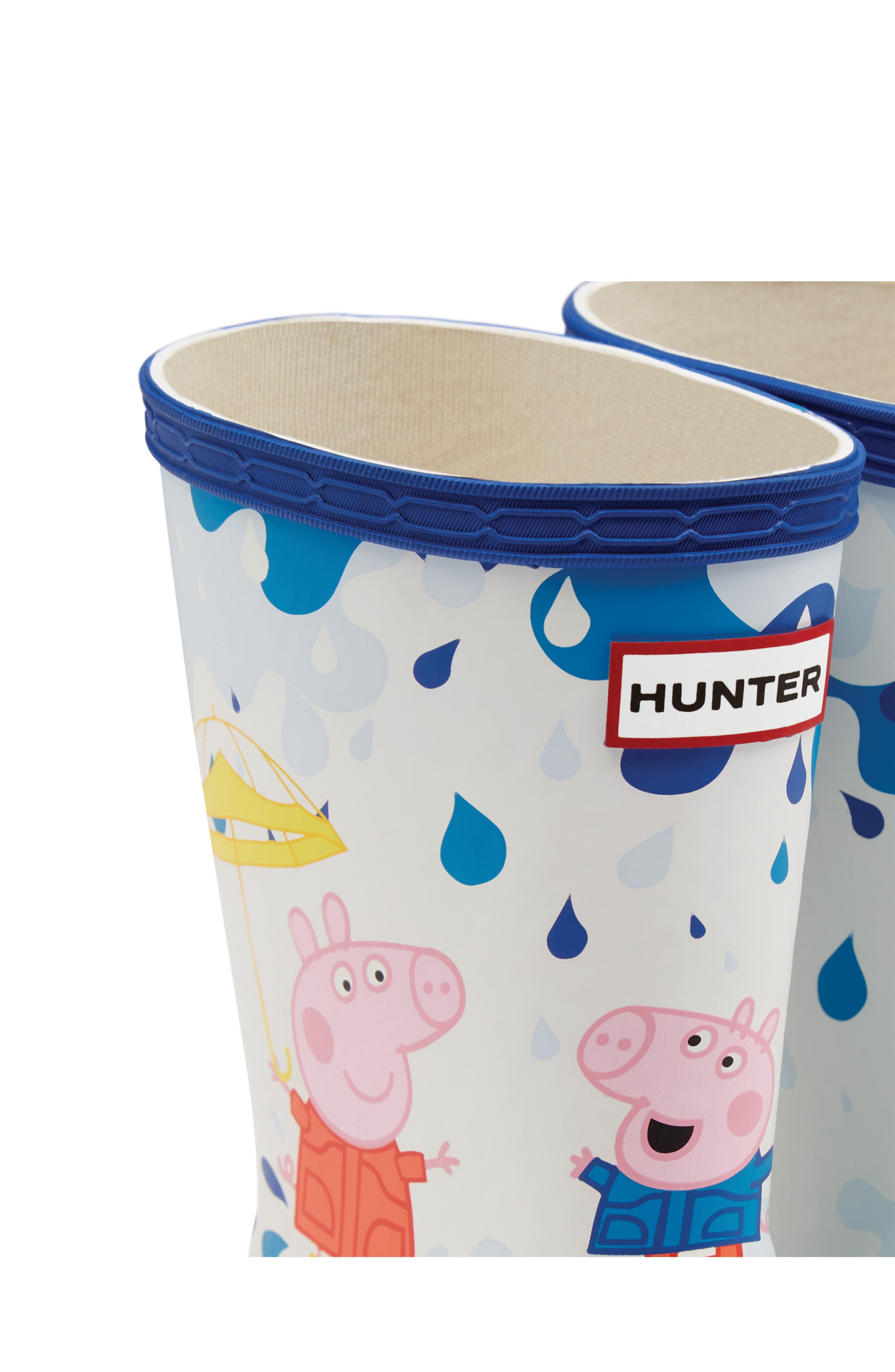 Hunter x Peppa Pig Muddy Puddles Rain Boot, Alternate, color, 