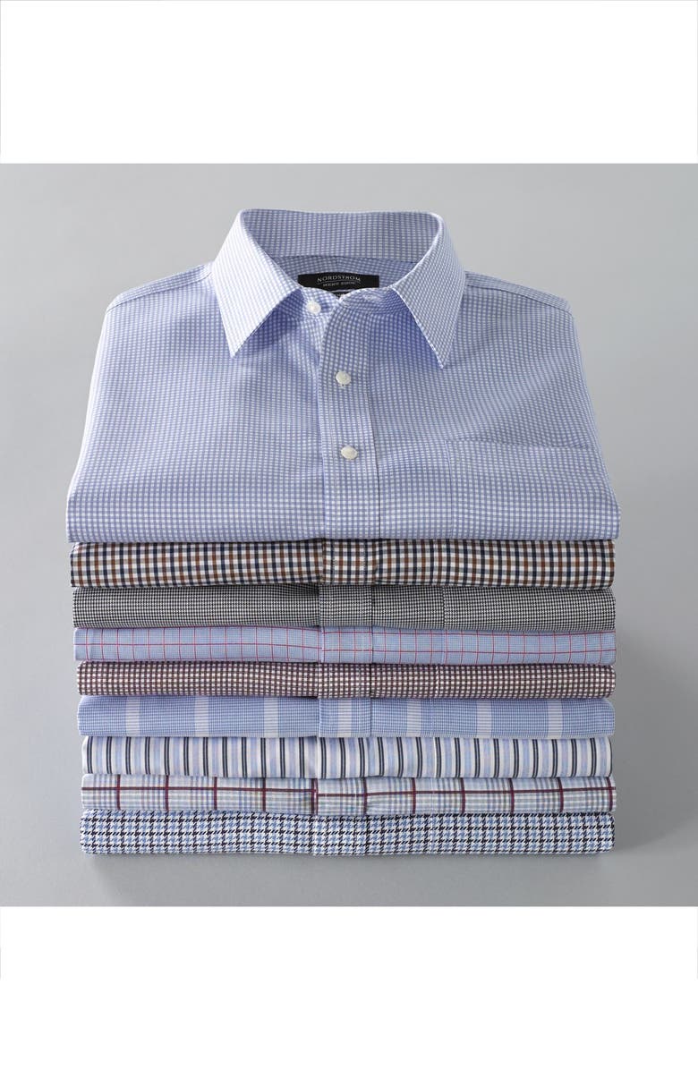 NORDSTROM MEN'S SHOP Nordstrom Smartcare<sup>™</sup> Traditional Fit Plaid Dress Shirt, Alternate, color,
