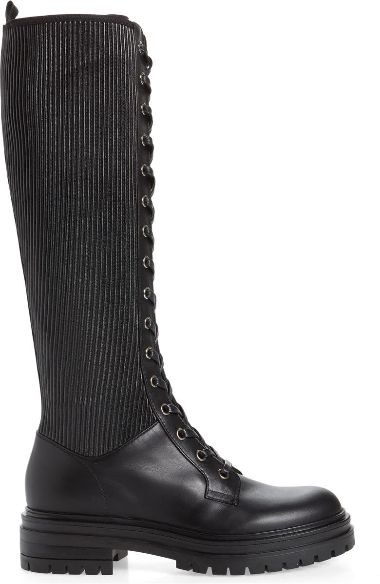 Gianvito Rossi Lace-Up Knee High Platform Boot, Alternate, color,