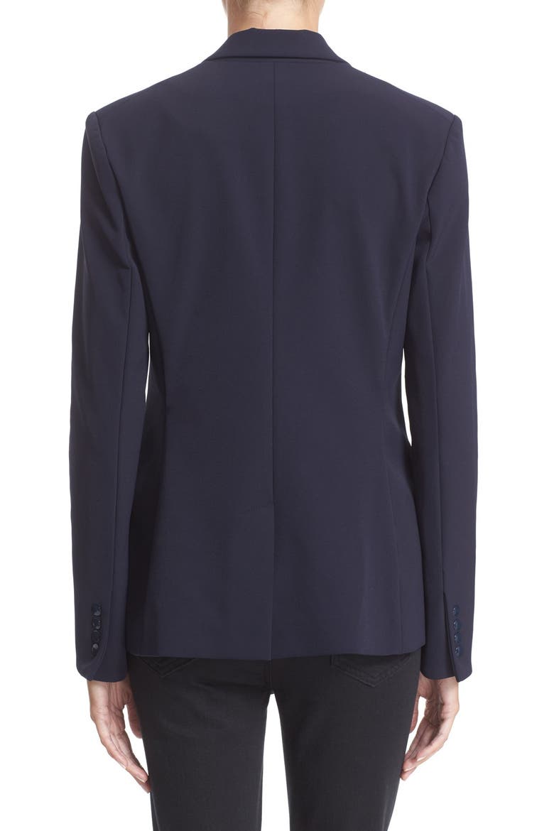 Scuba Knit Jacket, Alternate, color, NAVY