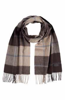 Hickey Freeman Ombré Windowpane Cashmere Scarf