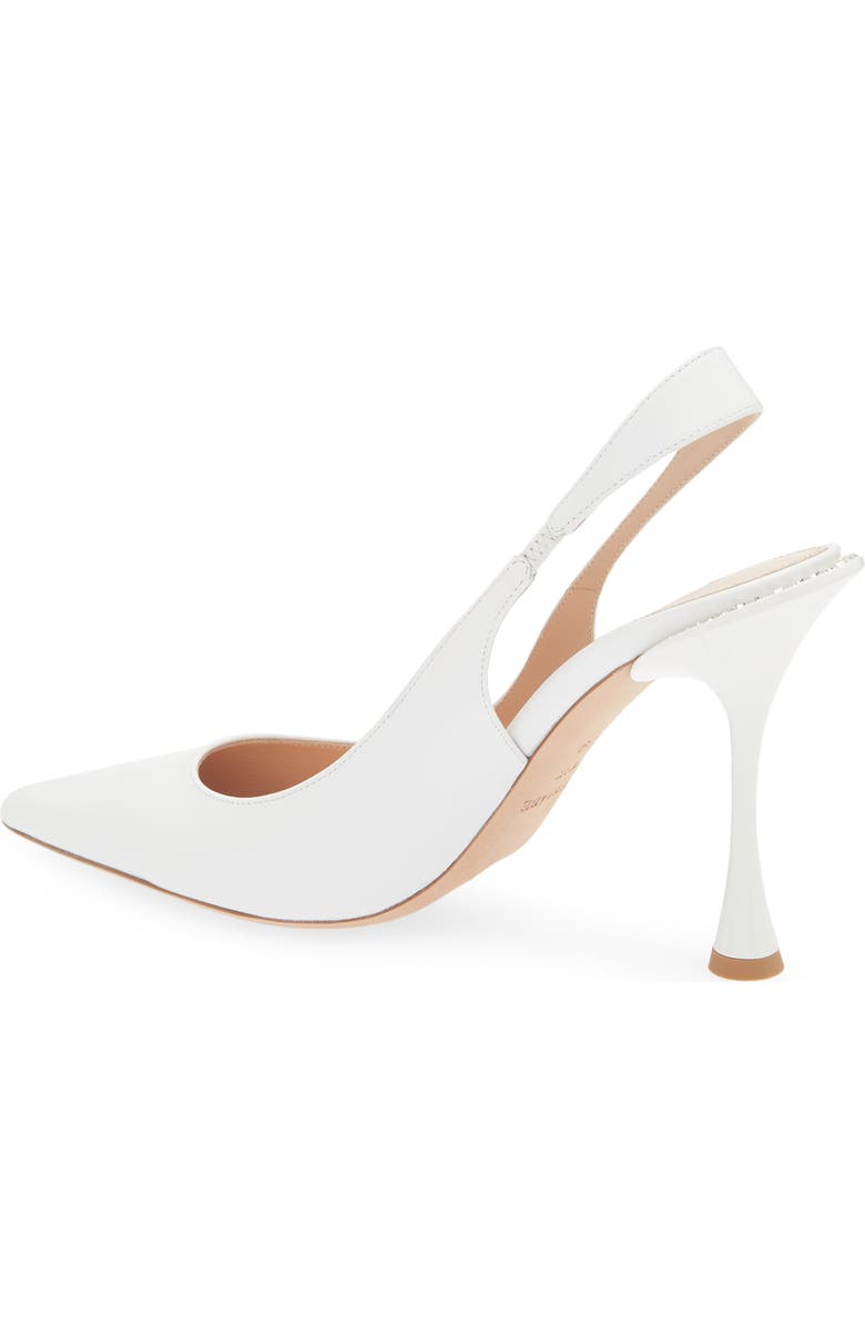BETZÁBE Eva Crystal Slingback Pump, Alternate, color, White Nappa