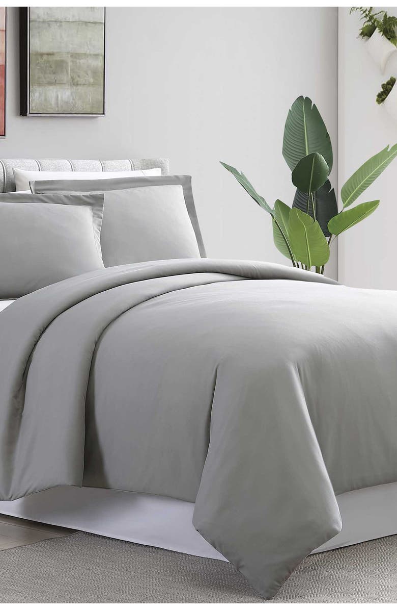 Modern Threads King/California King  Ultra Plush Duvet Set - Gray, Main, color, 