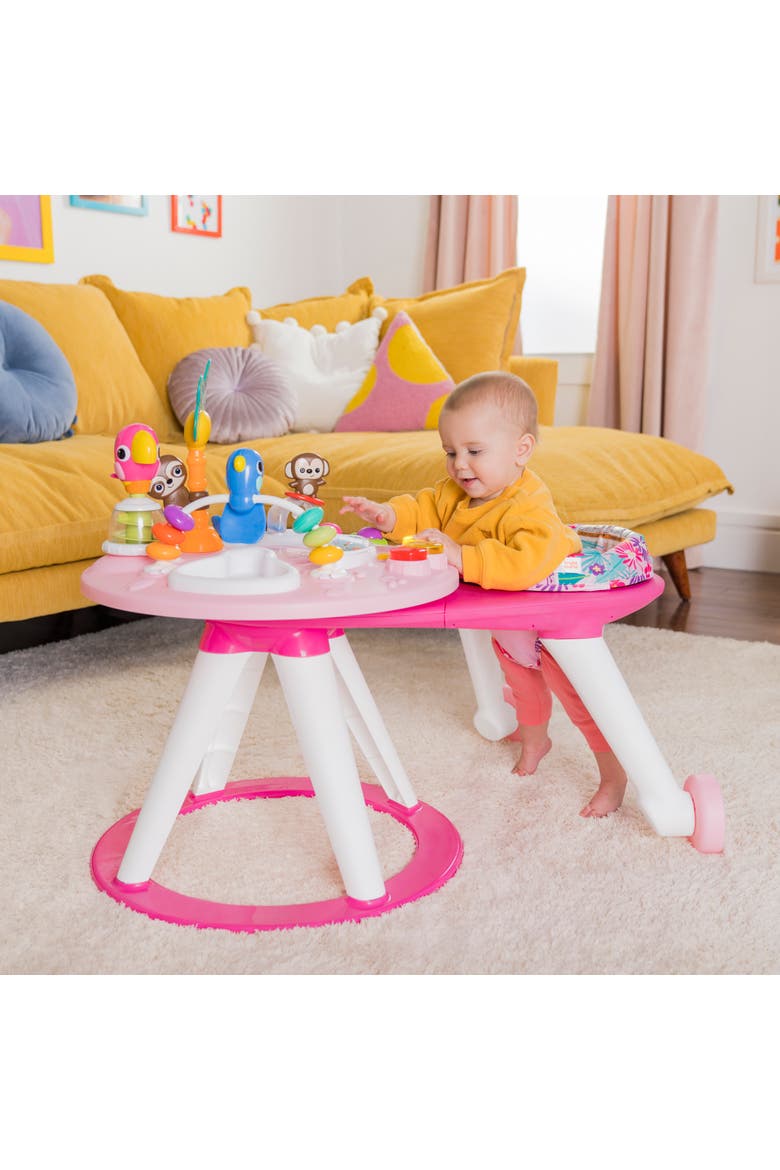 Around We Go 2-in-1 Walk-Around Activity Center & Table, Alternate, color, Pink