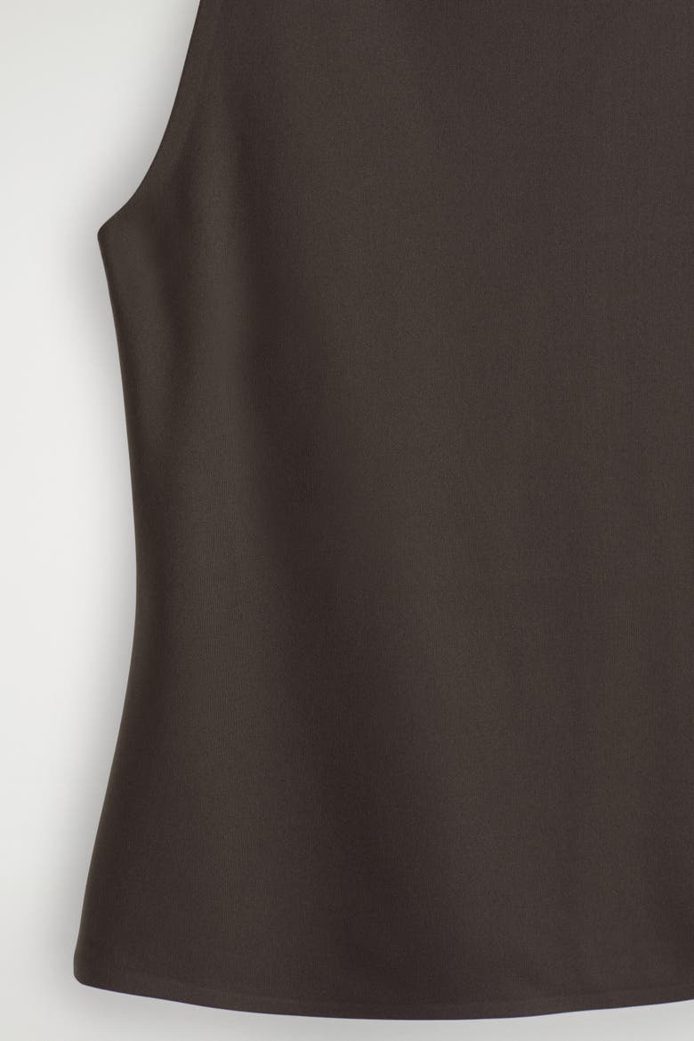 Racerback Tank Top, Alternate, color, DARK BROWN
