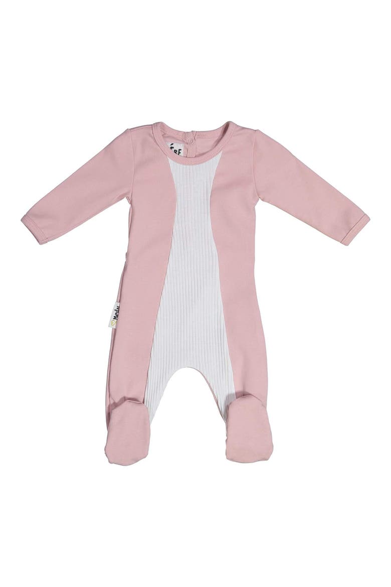 Two-Tone Footie, Main, color, MAUVE