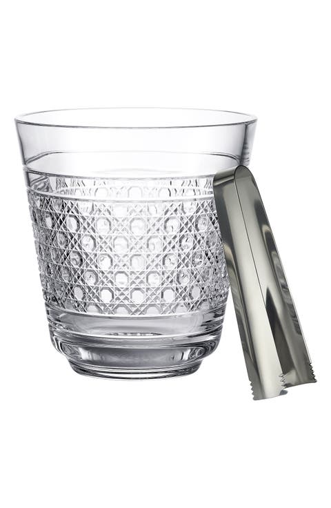 Opulence Crystal Ice Bucket & Tongs Set