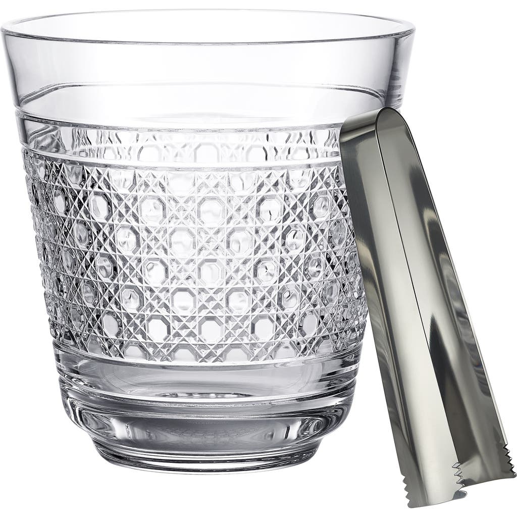 Waterford Opulence Ice Bucket And Tongs Set In Transparent