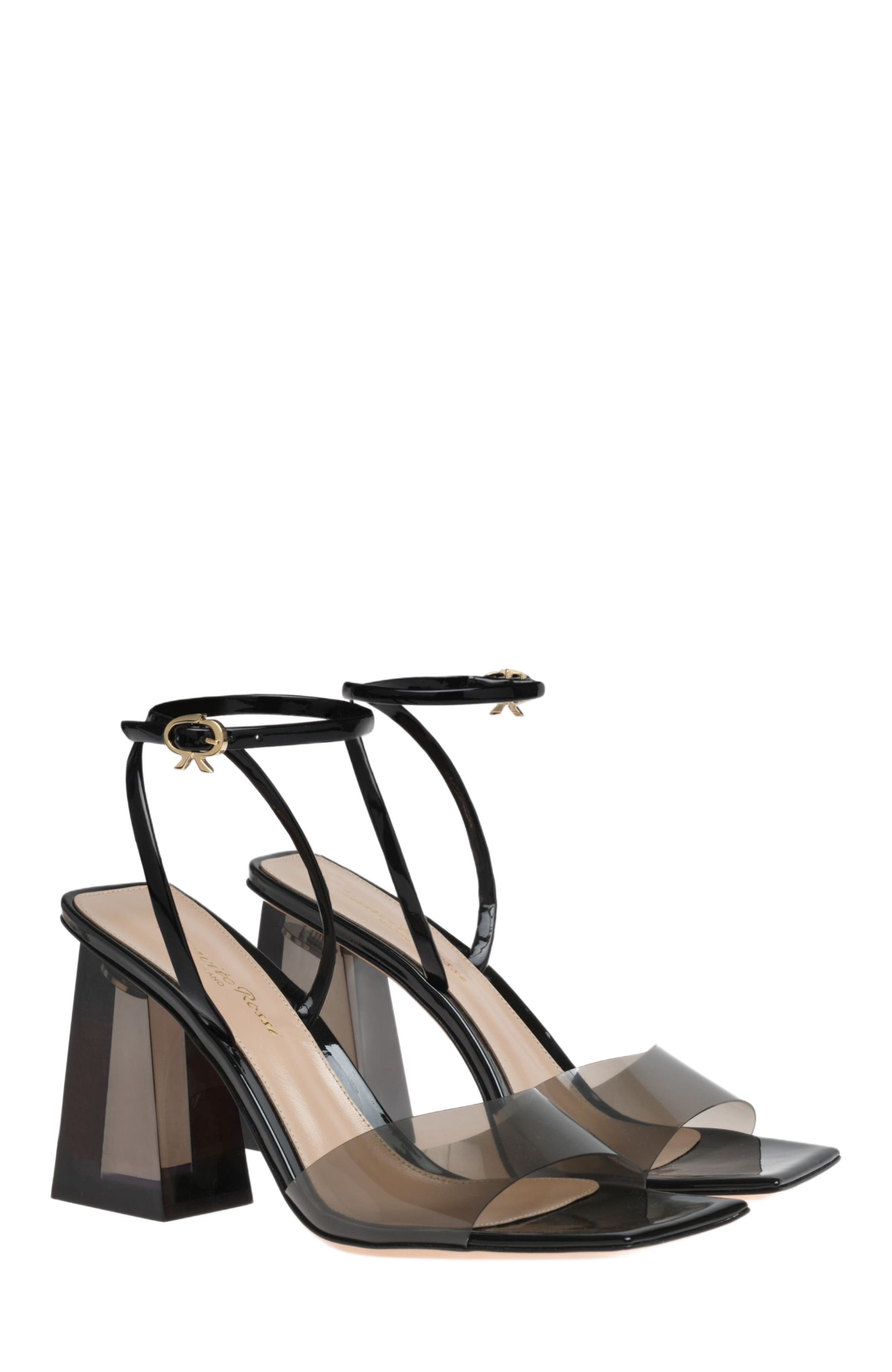 Gianvito Rossi Cosmic Sandal 85 Sandals, Alternate, color, Black