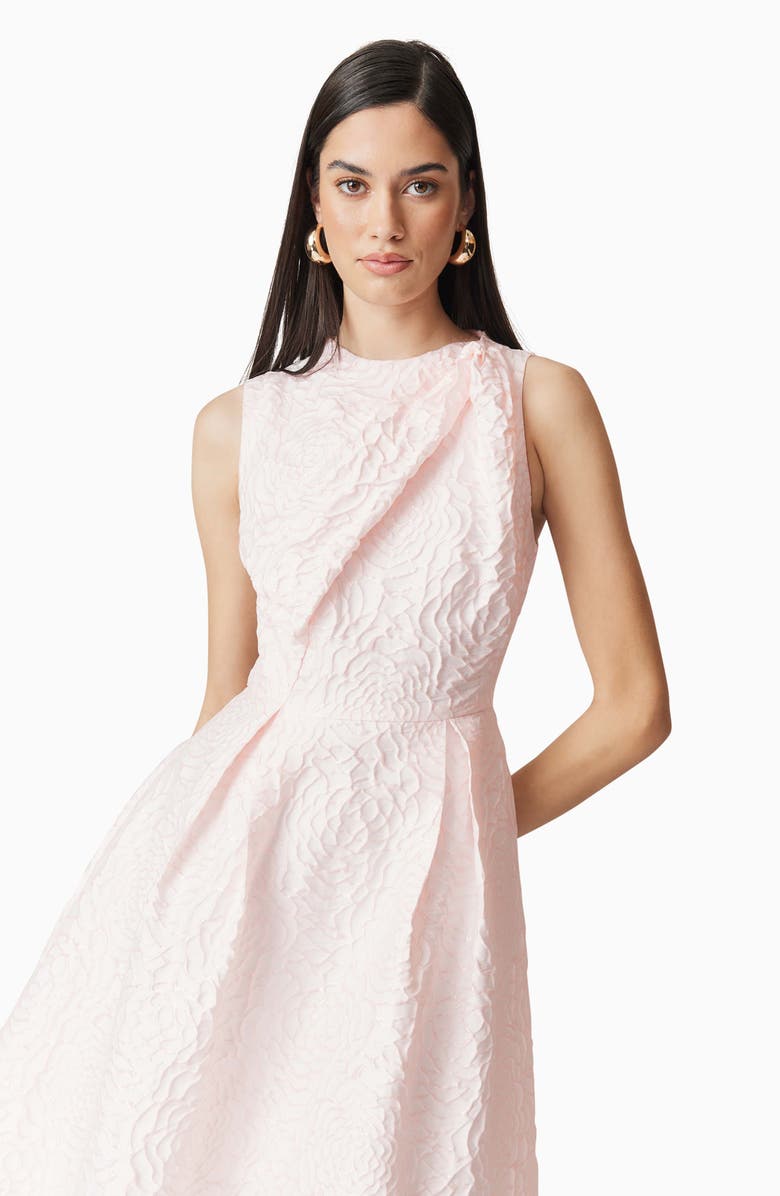 Elliatt Deanna Rose Jacquard Cocktail Midi Dress, Alternate, color,