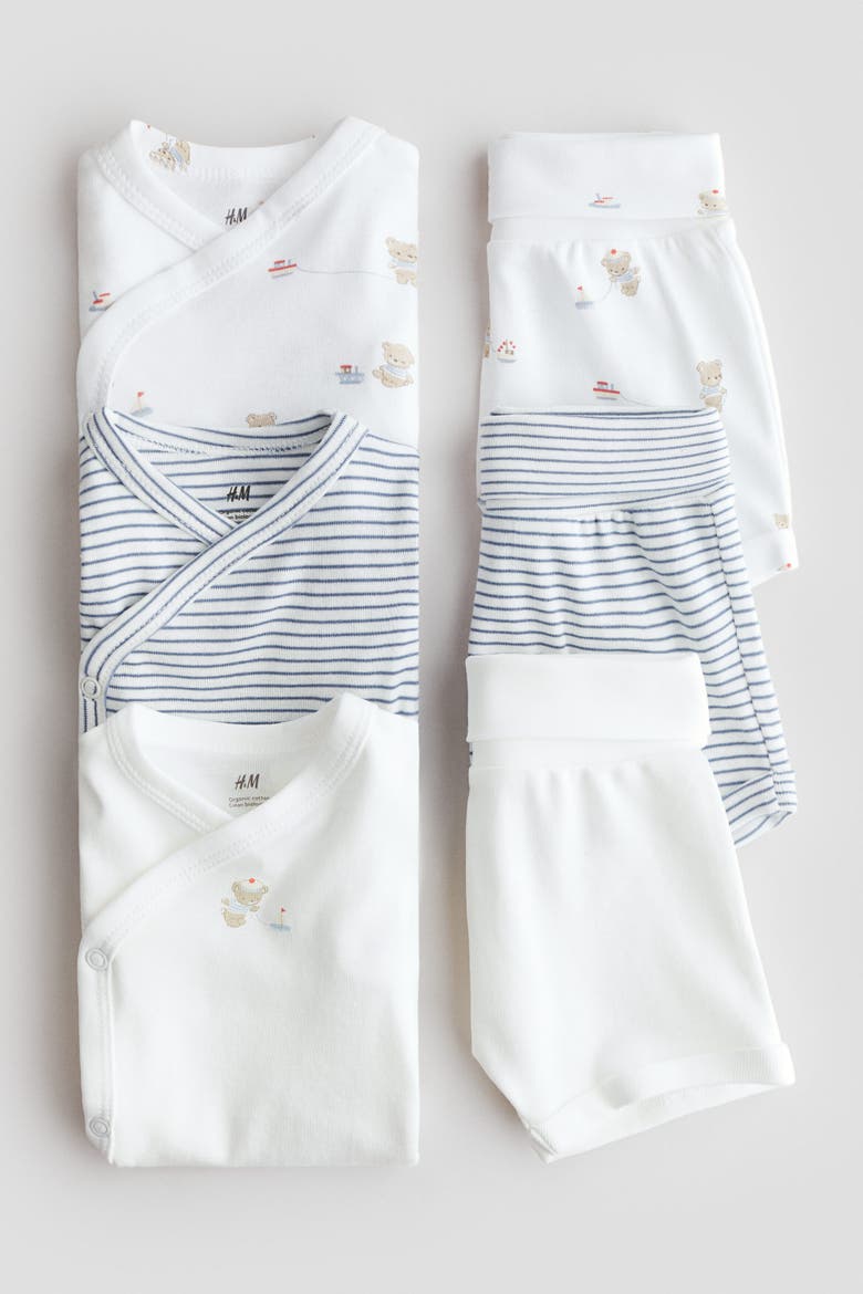 6-piece jersey set, Alternate, color, White/teddy bear