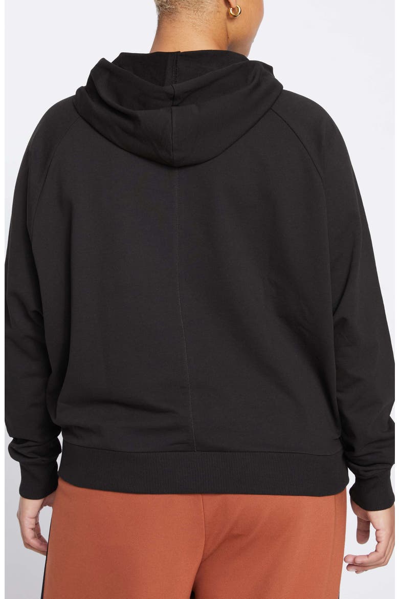 French Terry Hoodie, Alternate, color, BLACK