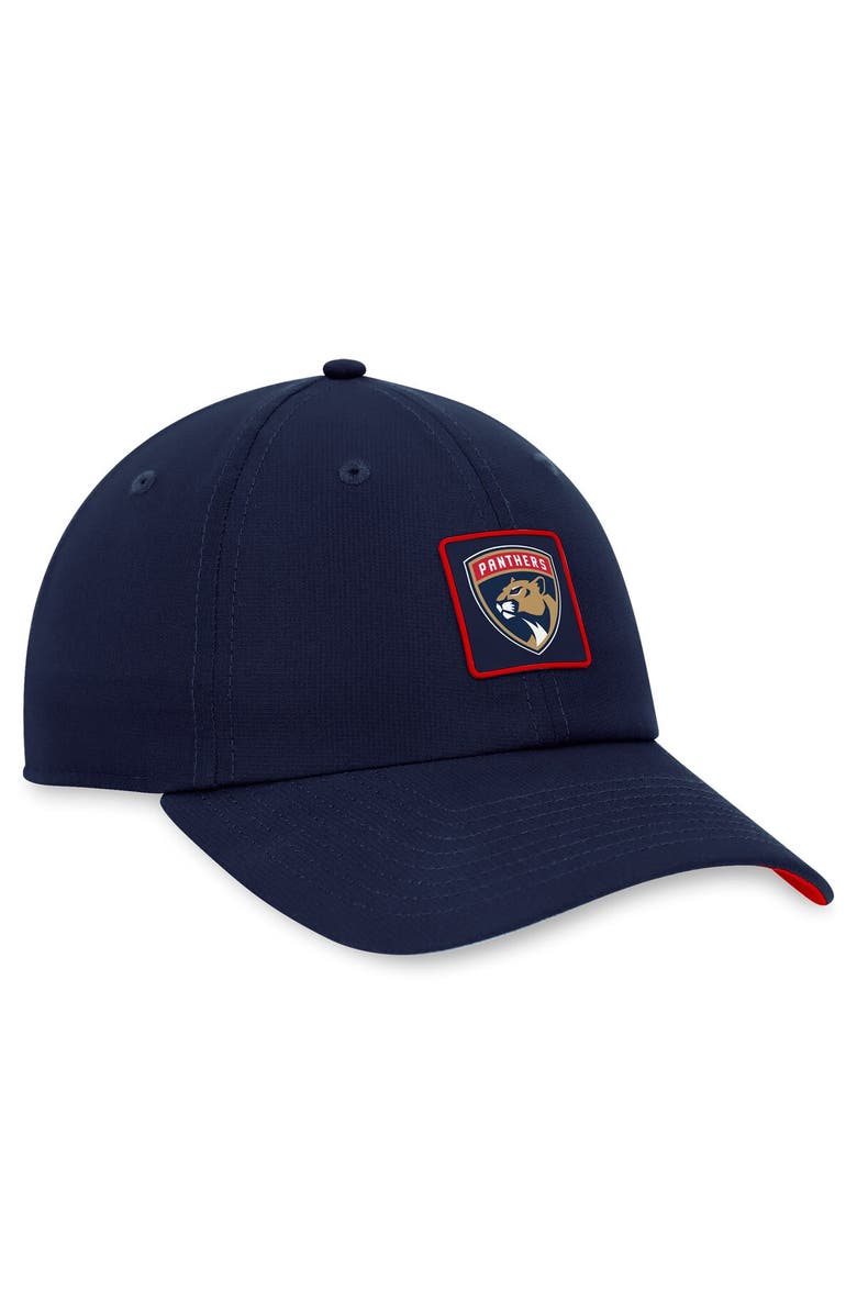 FANATICS Men's Fanatics Branded  Navy Florida Panthers Authentic Pro Rink Adjustable Hat, Alternate, color, 