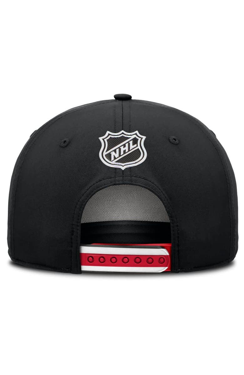 FANATICS Men's Fanatics Black Carolina Hurricanes 2025 NHL Draft Authentic Pro On-Stage Podium A-Frame Adjustable Hat, Alternate, color,