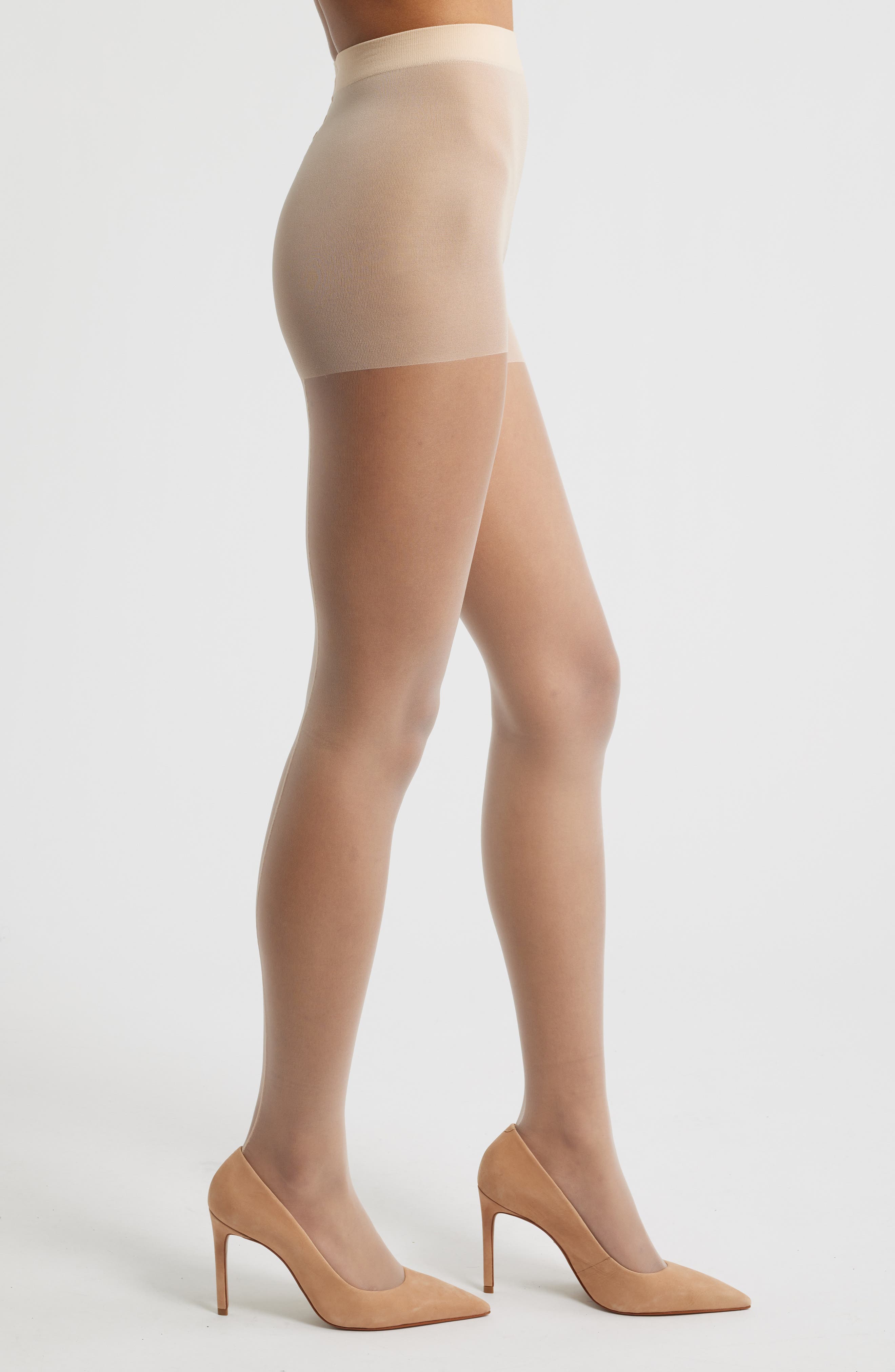 Sheer Back Seam Tights