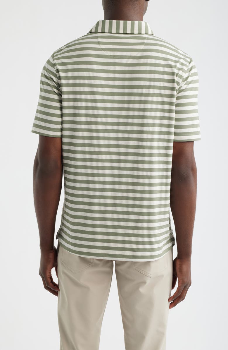 Scott Barber Prep Stripe Polo, Alternate, color, Agave