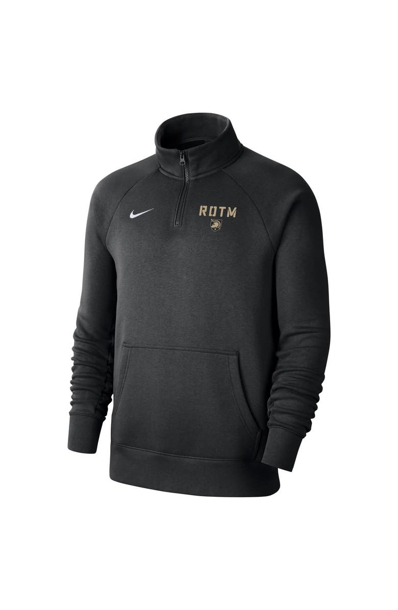 Nike Men's Nike Black Army Black Knights 2023 Rivalry Collection Club Fleece Quarter-Zip Pullover Jacket, Alternate, color, 