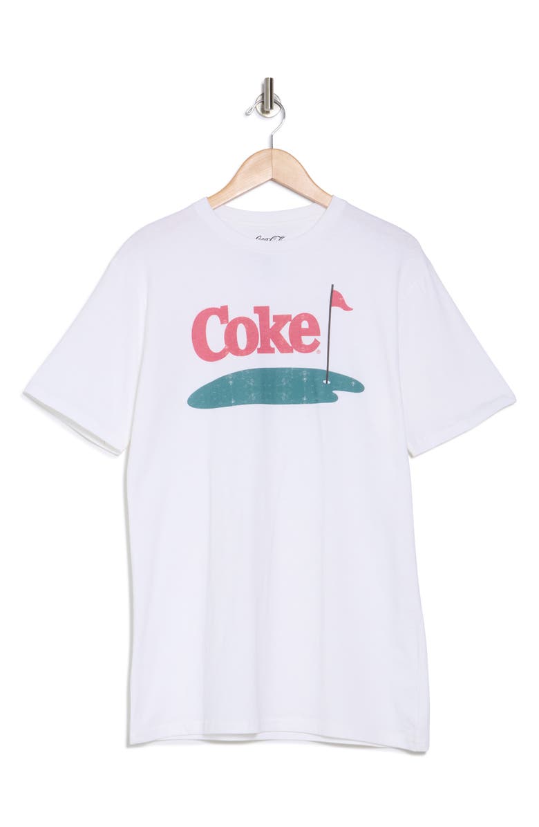 American Needle Coke Golf Cotton Graphic T-Shirt, Alternate, color, White