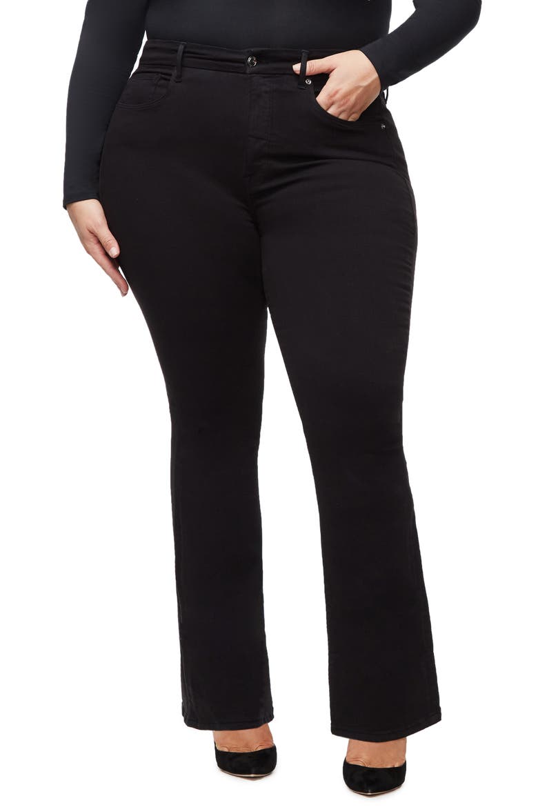 Good Flare Jeans, Alternate, color, BLACK001