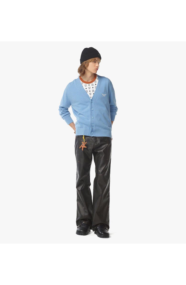 MCM Laurel Cardigan in Wool and Recycled Cashmere, Alternate, color, 