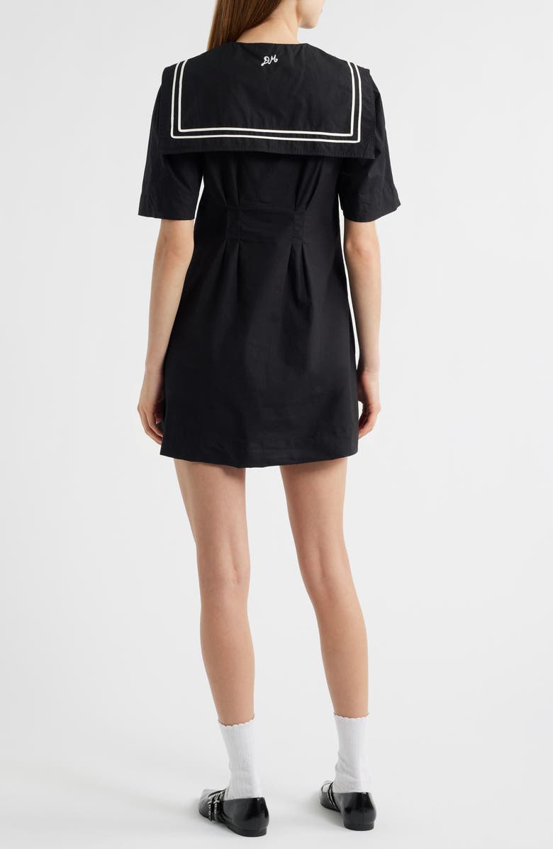 Damson Madder Peppy Sailor Organic Cotton Minidress, Alternate, color,