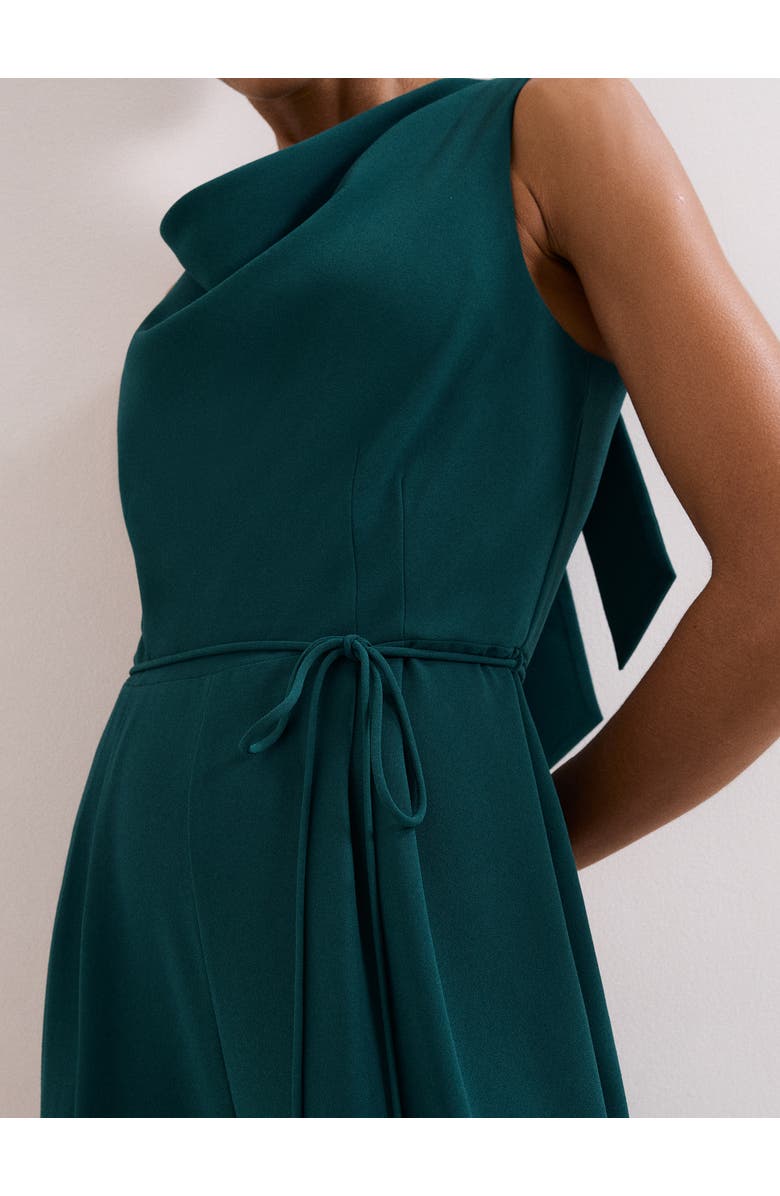 Phase Eight Monique Cowl Neck Wide Leg Jumpsuit, Alternate, color, Teal