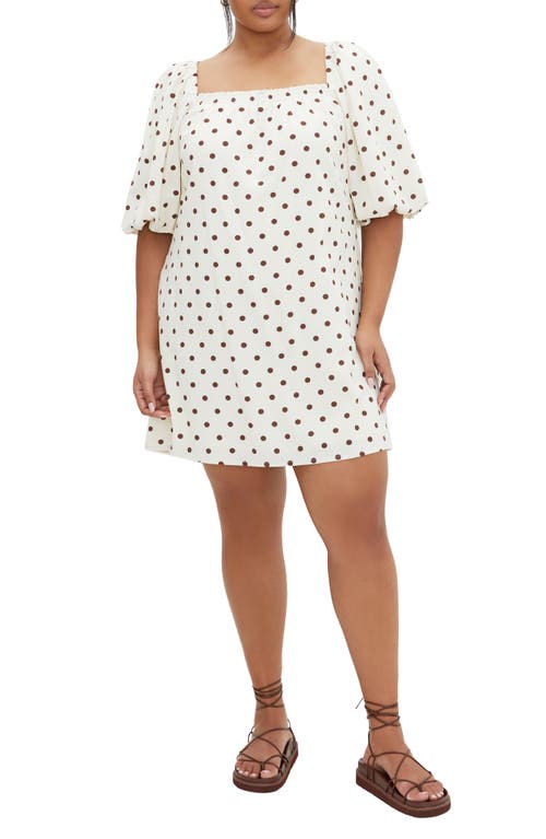 City Chic Chrissy Print A-line Dress In Sweet Spot