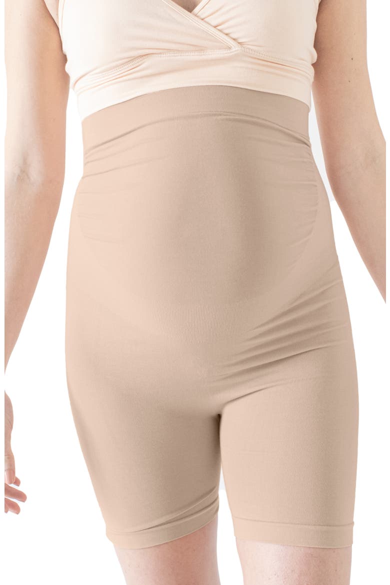Seamless Maternity No Rub Short, Alternate, color, BLACK BEIGE