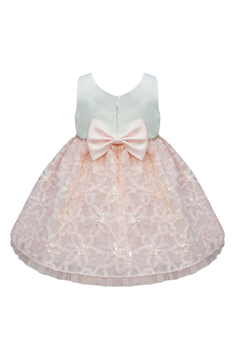 COUTURE PRINCESS Kids' Sleeveless Sequin Soutaché Embroidered Dress, Alternate, color, Ivory/ Blush