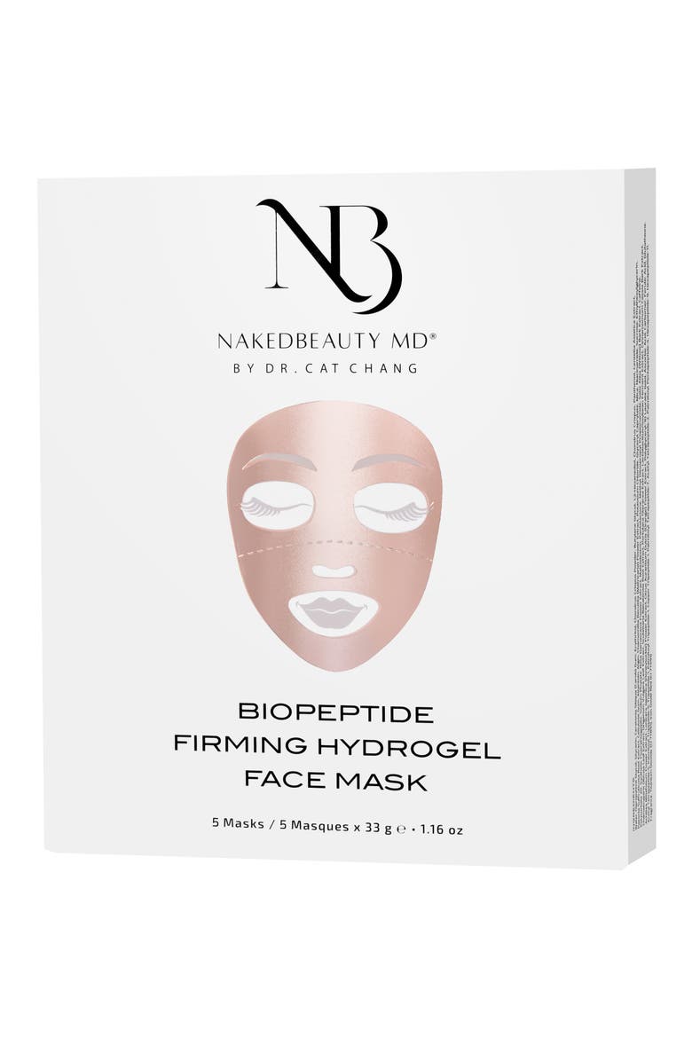 5-Pack Firming Hydrogel Face Masks, Main, color, NO COLOR