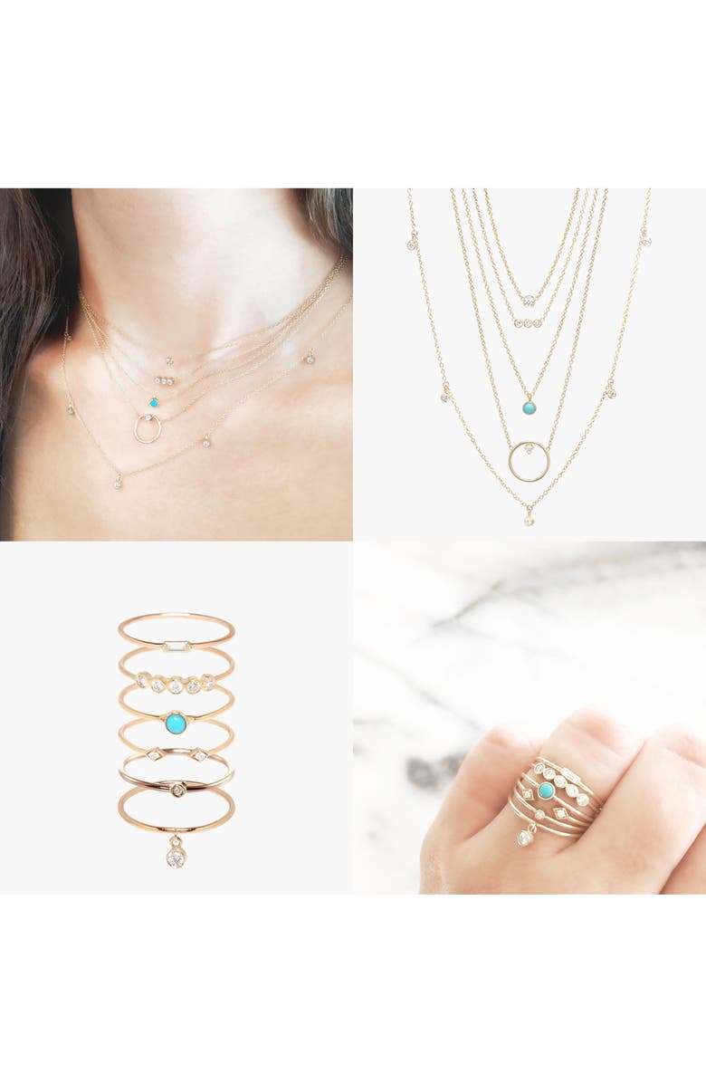 Zoë Chicco Diamond Bezel Ring, Alternate, color, Yellow Gold