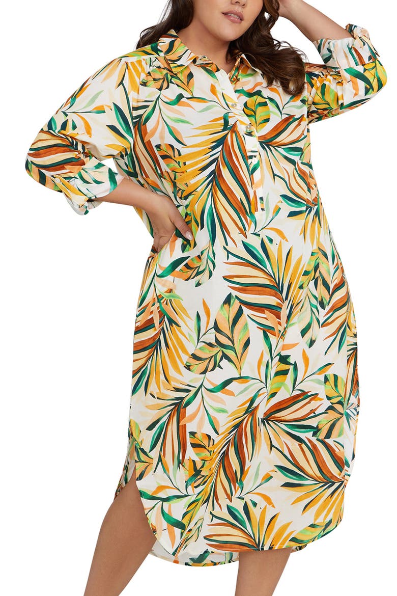 Monteverdi Cover-Up Shirtdress, Main, color, MULTI