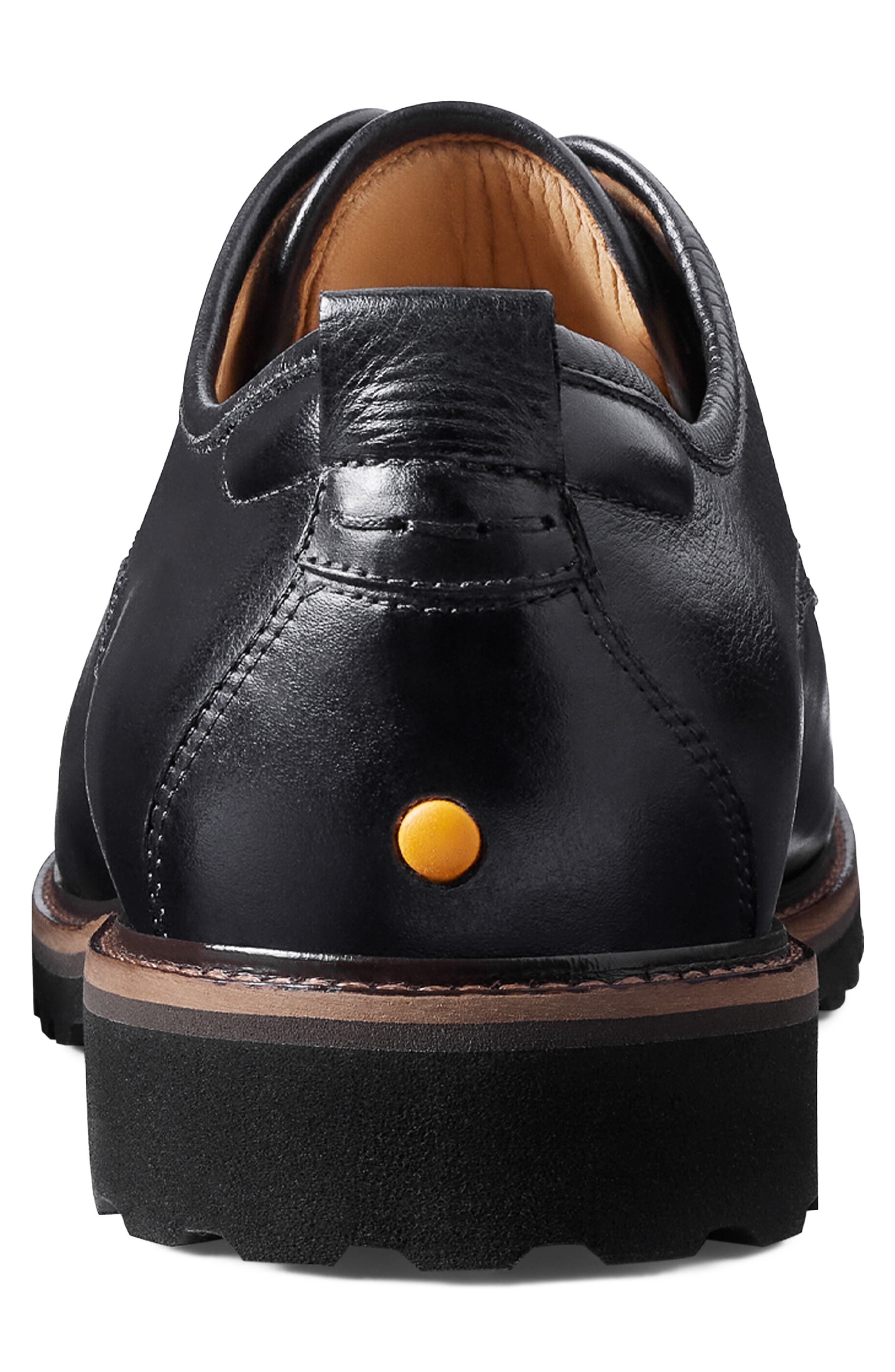 Samuel Hubbard Featherlight Founder Oxford, Alternate, color, Black Tumbled Leather