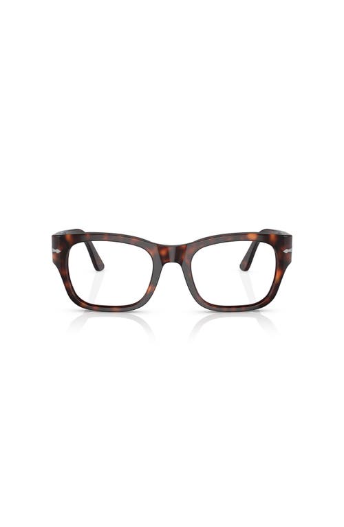 Persol 52mm Rectangle Optical Glasses In Black