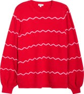 SUGARLIPS Maeverly Wavy Stripe Sweater