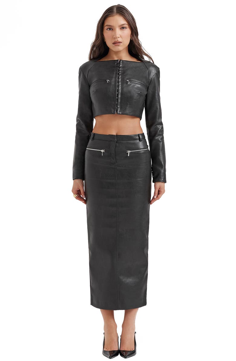 HOUSE OF CB Ione Floral Devoré Corset Dress, Alternate, color,