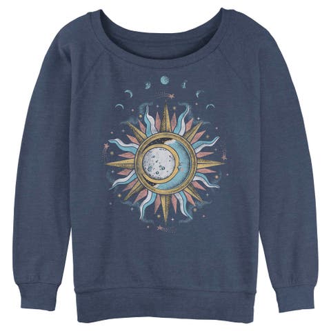 Junior's Lost Gods Sun and Moon Phases  Sweatshirt