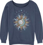 Lost Gods Junior's Lost Gods Sun and Moon Phases  Sweatshirt